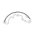 Centric Parts Centric Brake Shoes, 111.09360, Rear 111.09360